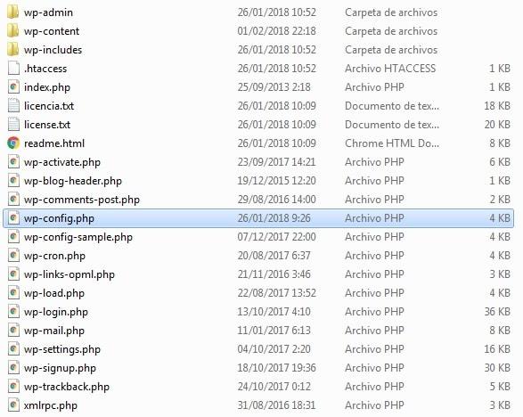 wordpress wp-config aprender