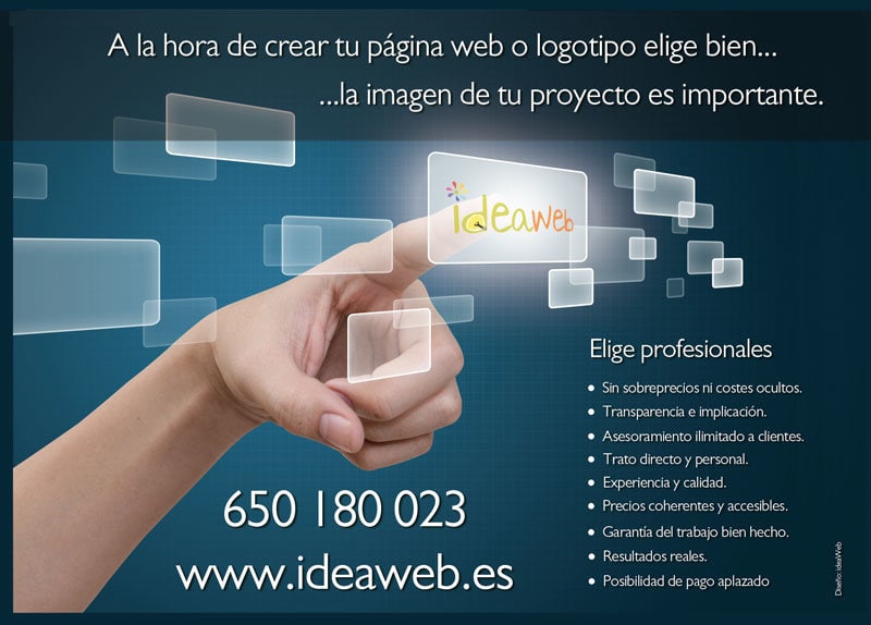 Diseño de flyers para ideaWeb