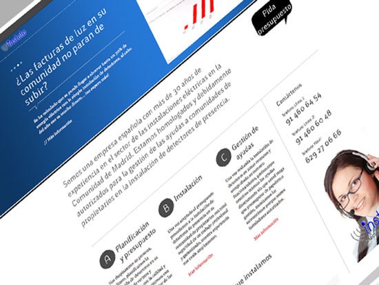 Diseño de página web para instalaciones eléctricas de detectores