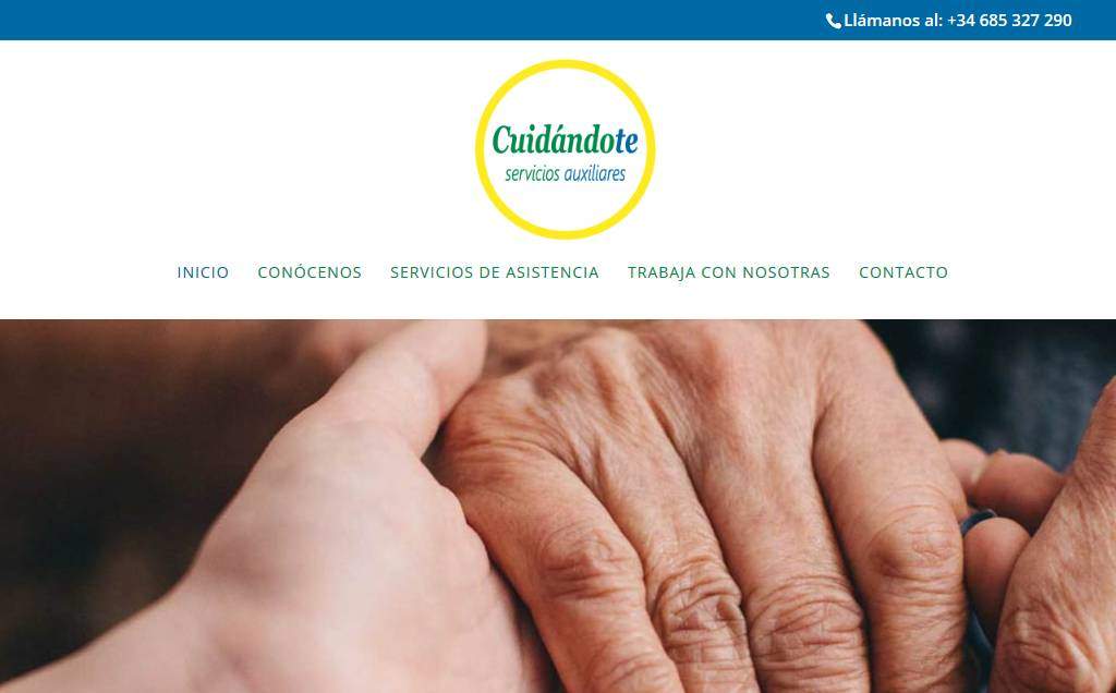 Diseño de página web para empresa de servicios auxiliares y ayuda al hogar