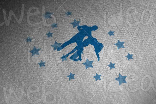 Logotipo para pareja de baile profesional