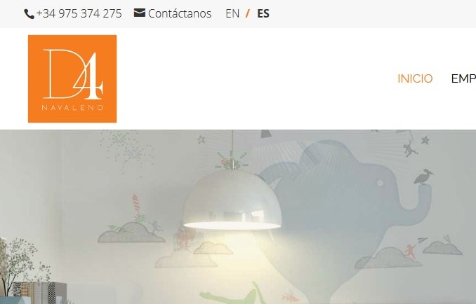 Diseño de página web para empresa diseñadora, fabricante y distribuidor de mobiliario